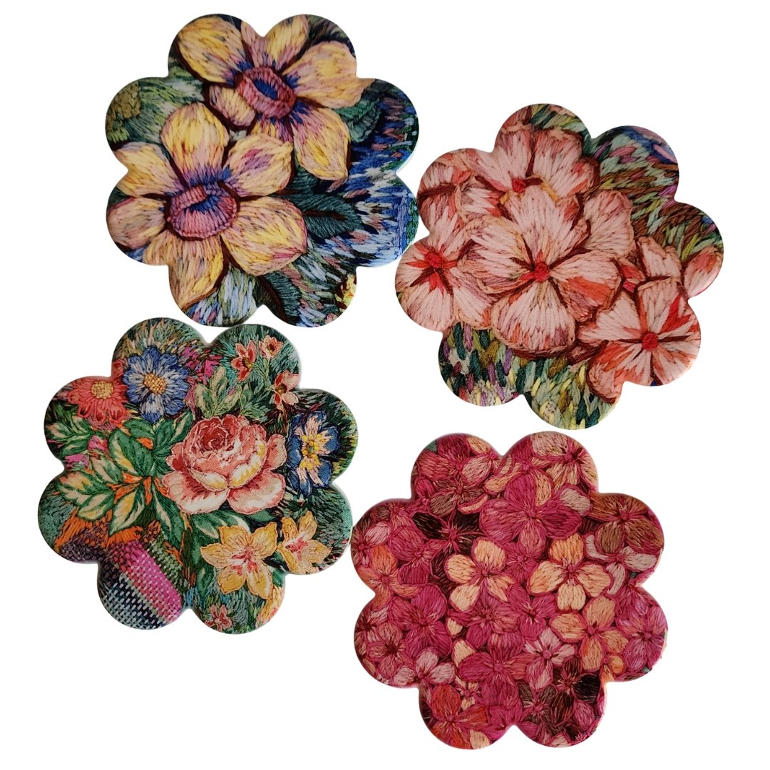 Meadow Ceramic Coaster Set (Fleur Woods)