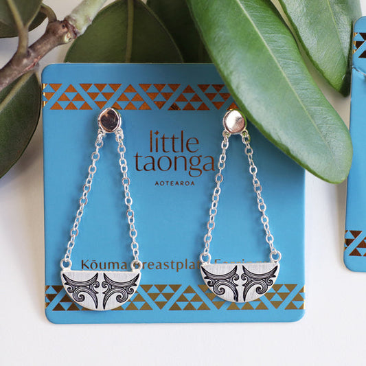 Little Taonga - Kauae Breastplate Earrings