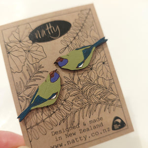 Natty Earrings - Bellbird Studs