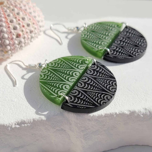 SONZ Signature Range - Kōwhaiwhai Symmetry Earrings