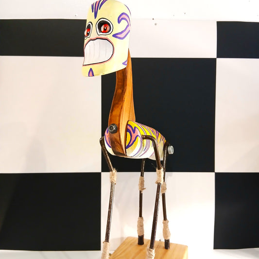 Art Sculpture - Zebra Horse