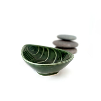 Jo Luping Medium Mussel Dish - Green