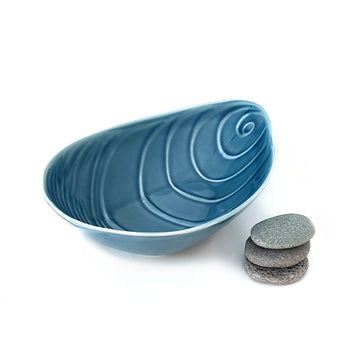 Jo Luping Large Mussel Dish - Blue