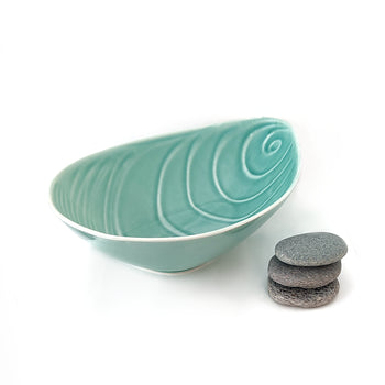 Jo Luping Large Mussel Dish - Aqua
