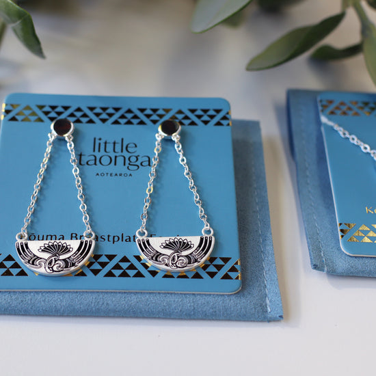 Little Taonga - Huia Breastplate Earrings
