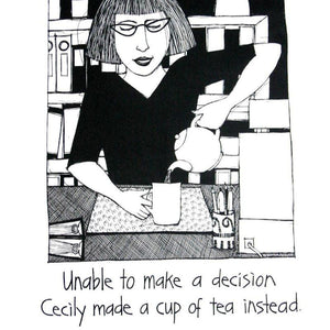 Cecily Tea Towel - Cup of Tea