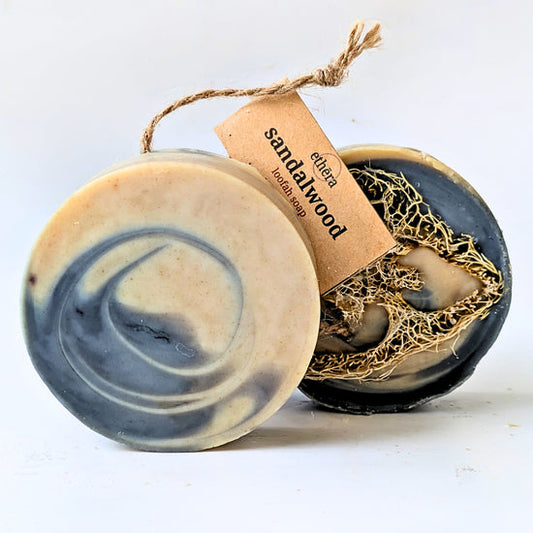 Ethēra Loofah Soap - Sandalwood