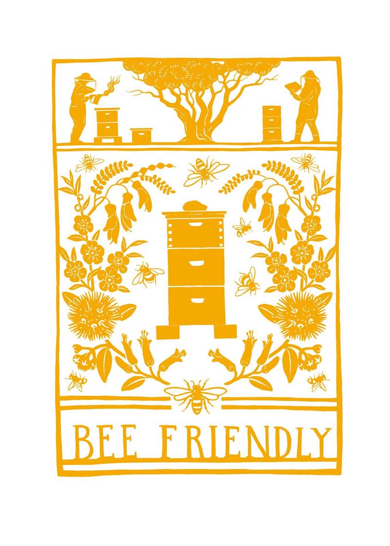 Tea Towel - Bee Friendly