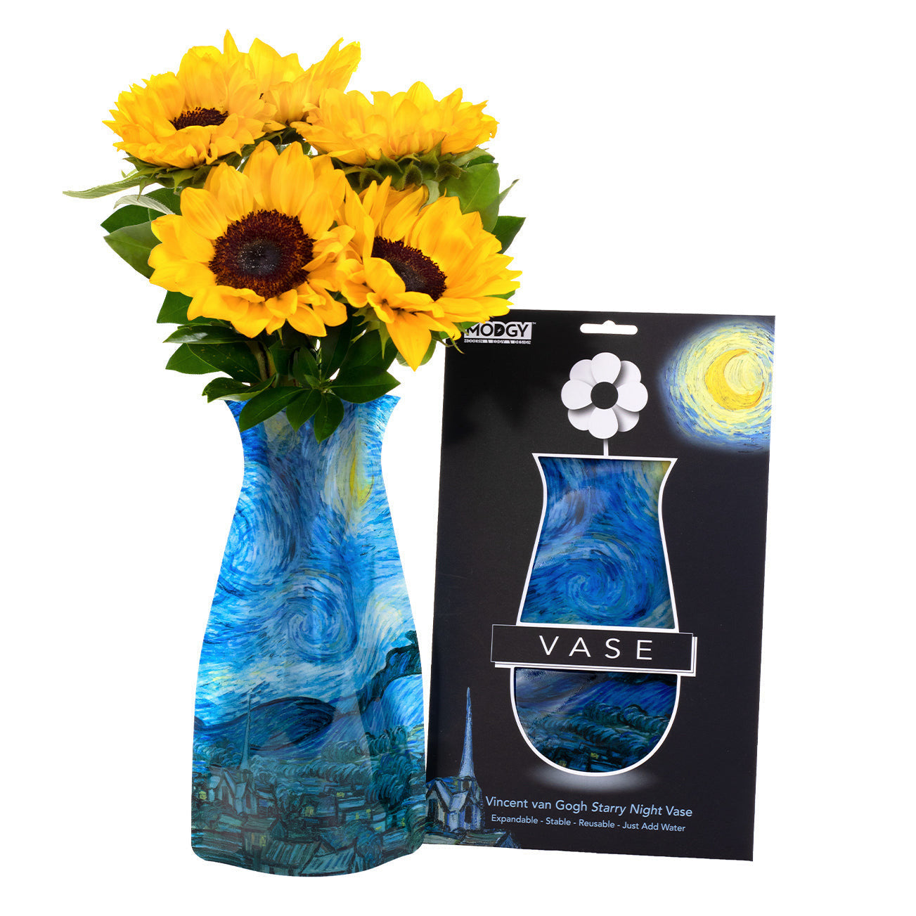 Expandable Flower Vase - Starry Night (Van Gogh)