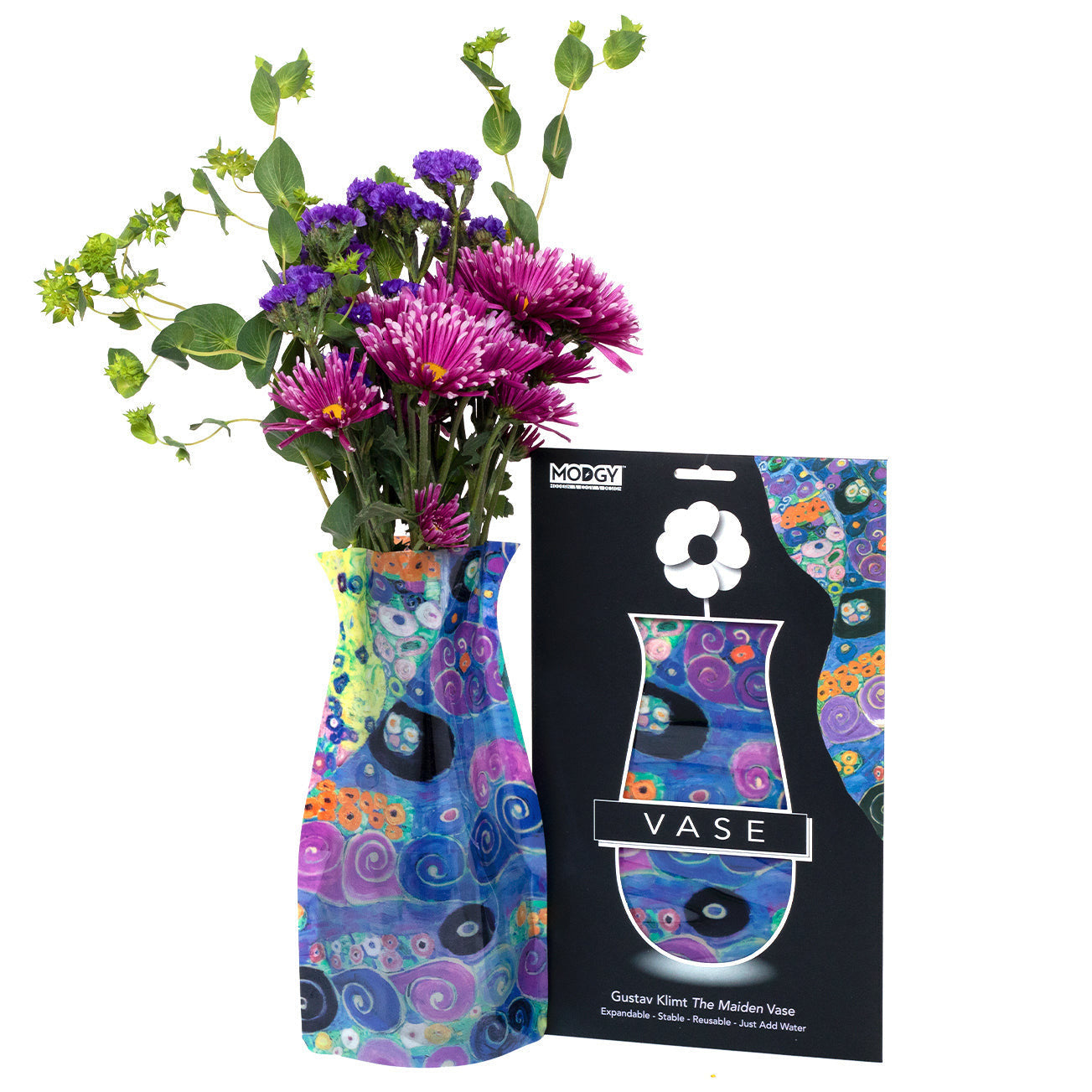 Expandable Flower Vase - The Maiden (Gustav Klimt)