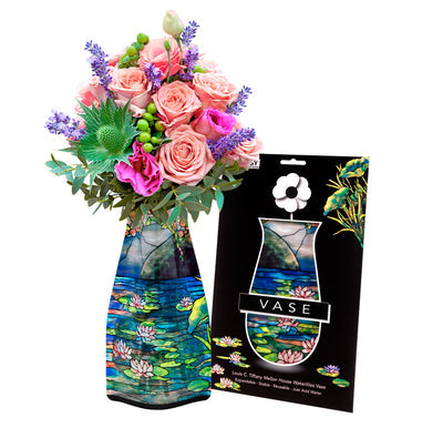 Expandable Flower Vase - Tiffany Waterlilies