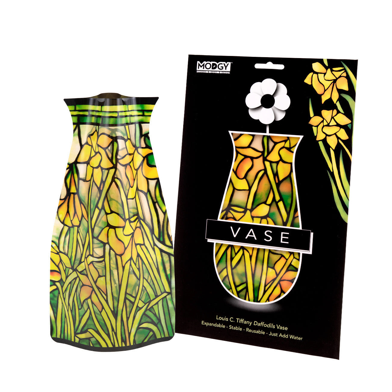 Expandable Flower Vase - Daffodils (Tiffany)