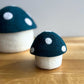 Felt Toadstool Trinket Box - Mini Blue