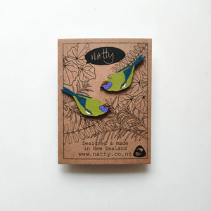 Natty Earrings - Bellbird Studs