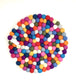 Felt Ball Pot Stand - Rainbow
