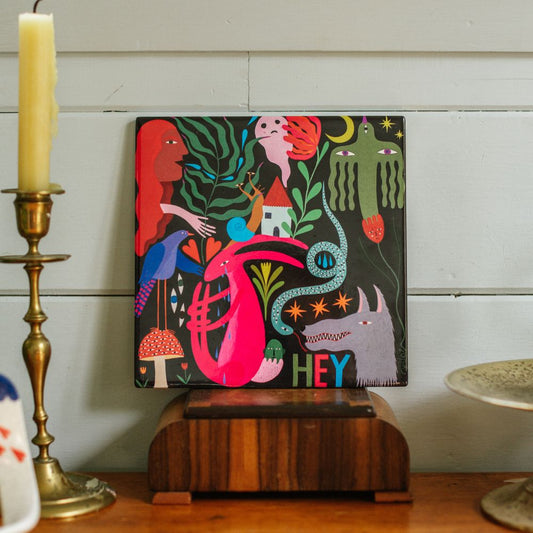 Studio Soph Art Tile - HEY!