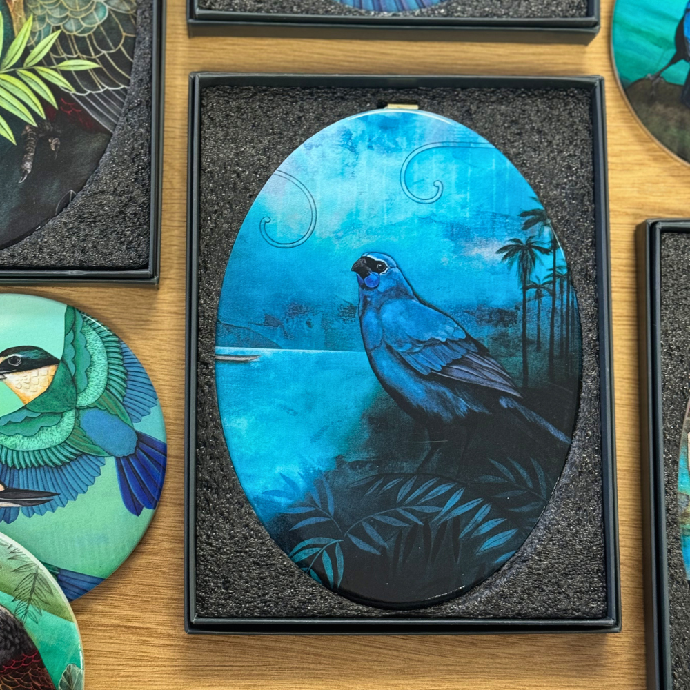 Art Tile - Kōkako (Tanya Wolfkamp)