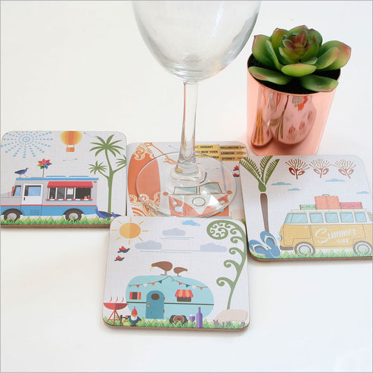 Coaster Set - Kiwi Holiday (Crystal Ashley)