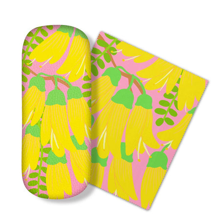Glasses Case - Bright Botanical Kōwhai