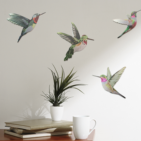 Crystal Ashley Wall Art Set - Hummingbirds