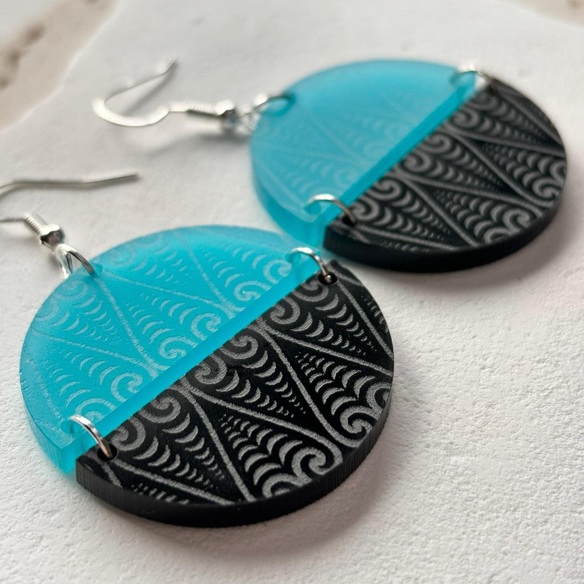 SONZ Signature Range - Kōwhaiwhai Symmetry Earrings