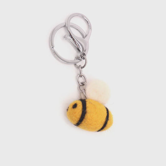 Felt Bee Keyring