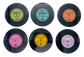 Glass Record Coasters