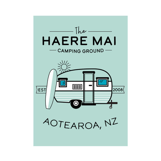 Tea Towel - Haere Mai Camping Ground