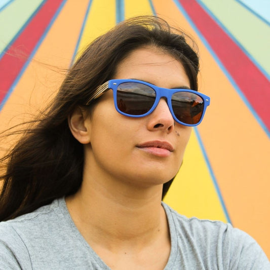 Sunglasses - Blue Striped