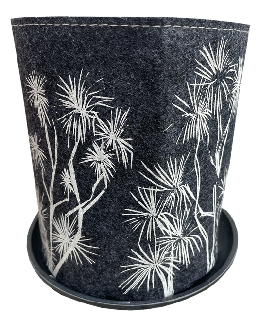 Eco Felt Growbag - Tī Kōuka (Grey)