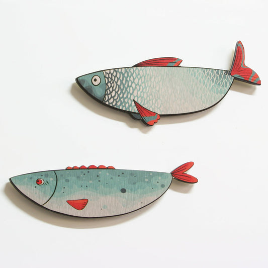 Crystal Ashley Wall Art Set - Fish