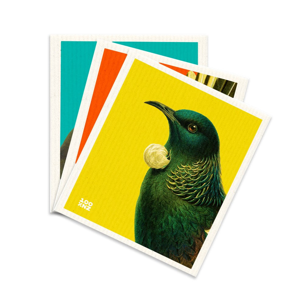 Dishcloth Set - Bright Birds