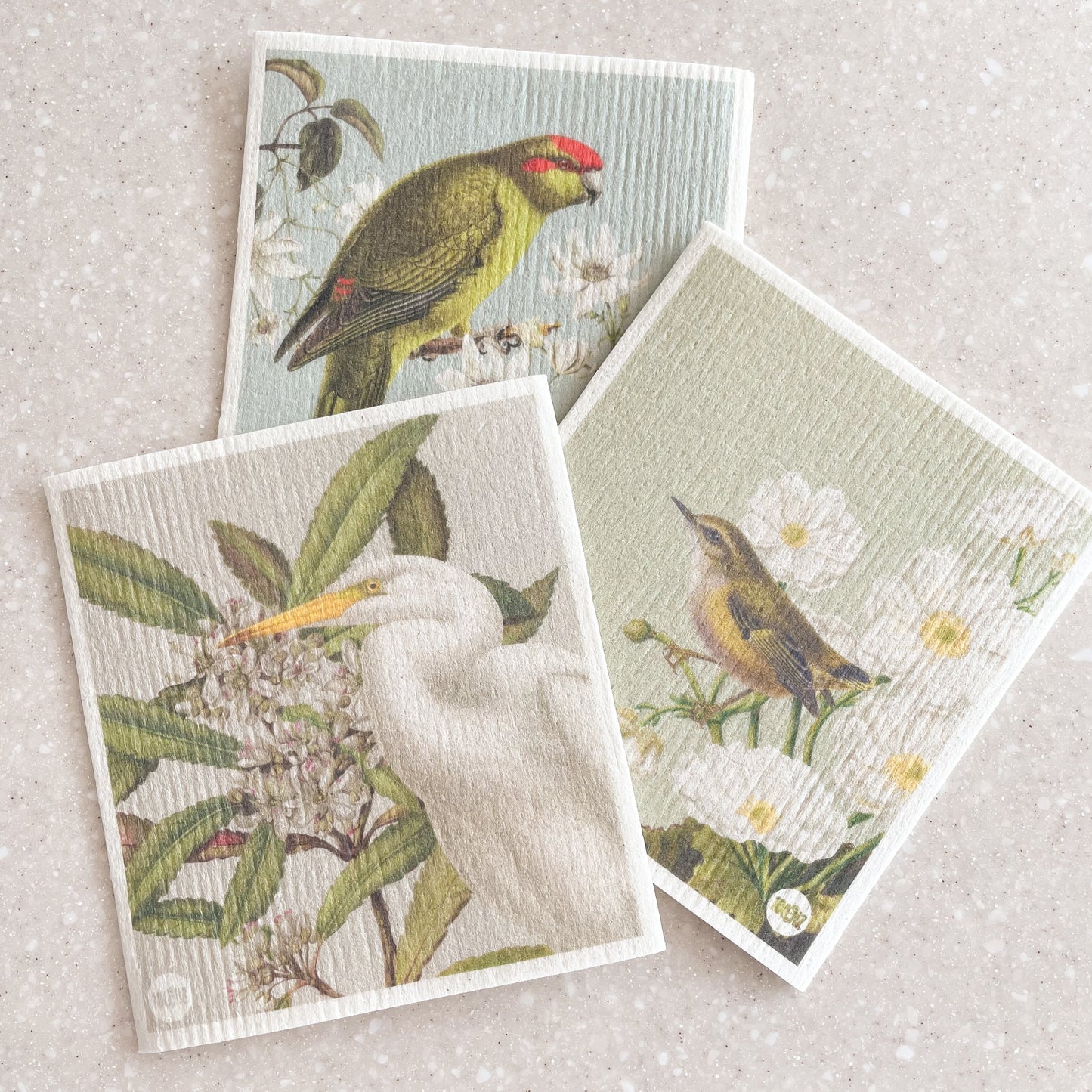 Dishcloth Set - Birds & Botanicals