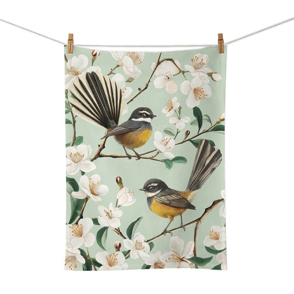 Tea Towel - Chatty Fantail