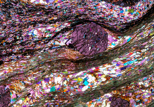 Microscopic Photography - Garnet Schist