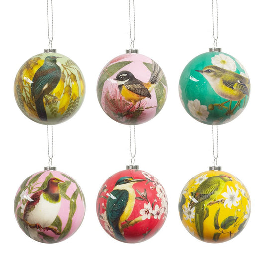 Christmas Baubles - Native Birds
