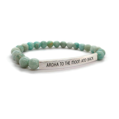Little Taonga Gemstone Bracelet - Aroha to the Moon and Back