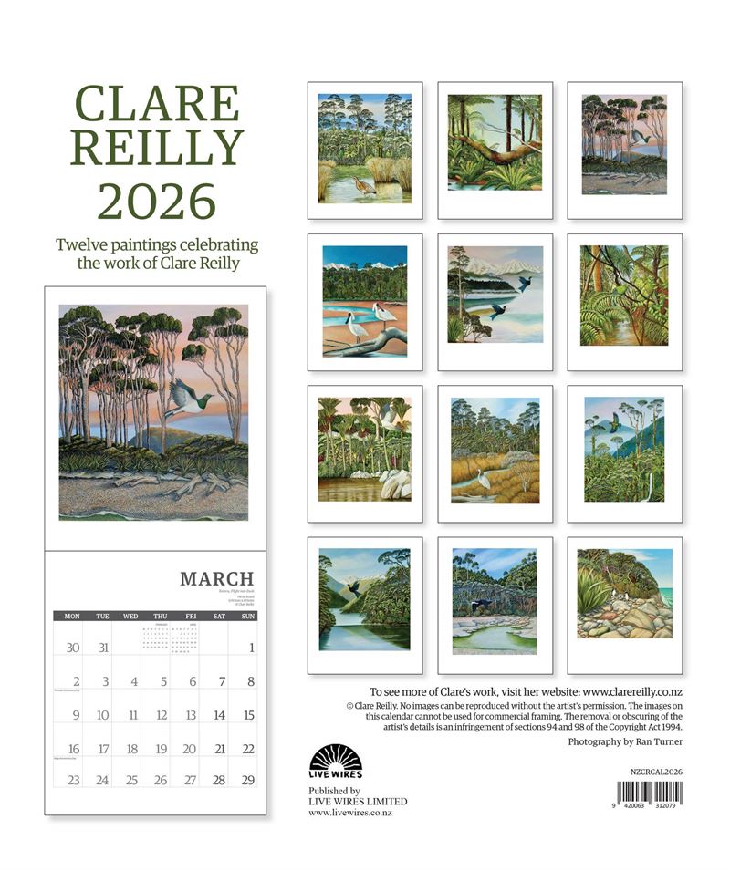 Clare Reilly 2026 Calendar