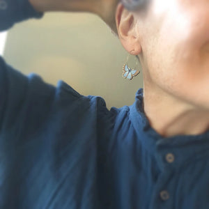 Natty Earrings - Blue Butterfly