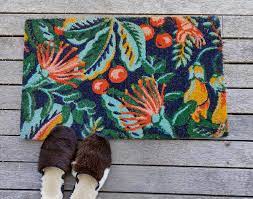 Door Mat - Pohutukawa and Kowhai