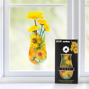 Expandable Suction Cup Vase - Sunflowers