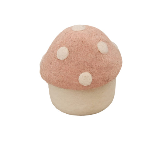 Felt Toadstool Trinket Box - Mini Blush Pink