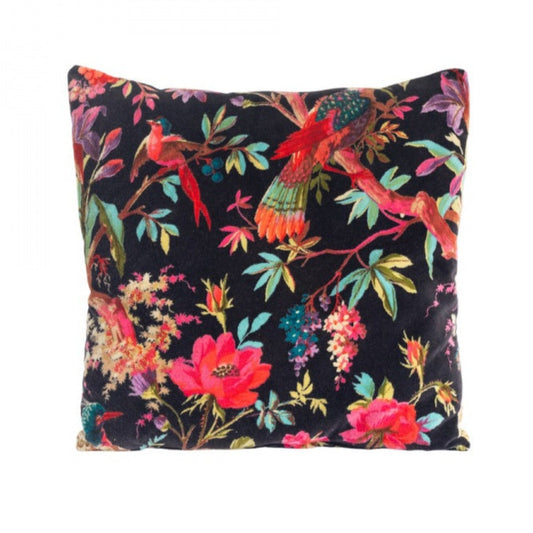 Bird of Paradise Cushion Cover - Black