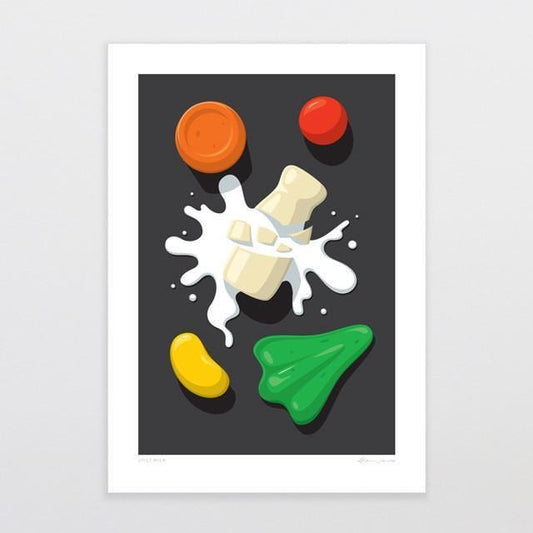 Glenn Jones Art Print - Spilt Milk