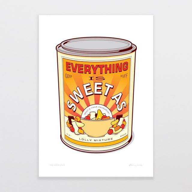 Glenn Jones Art Print - Sweet As