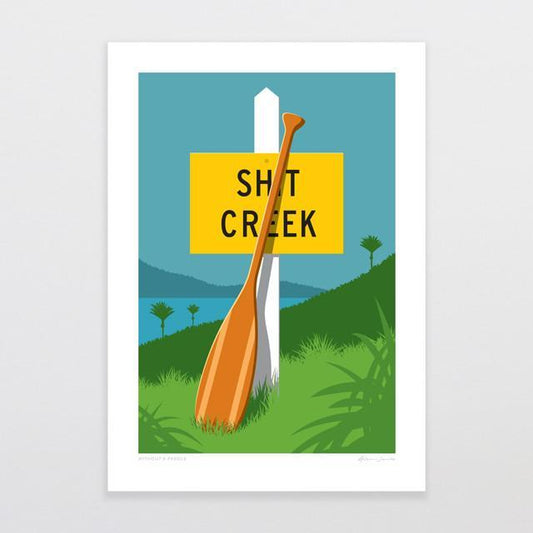 Glenn Jones Art Print - Without a Paddle