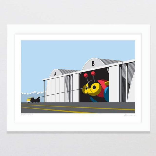 Glenn Jones Art Print - Secret Hangar