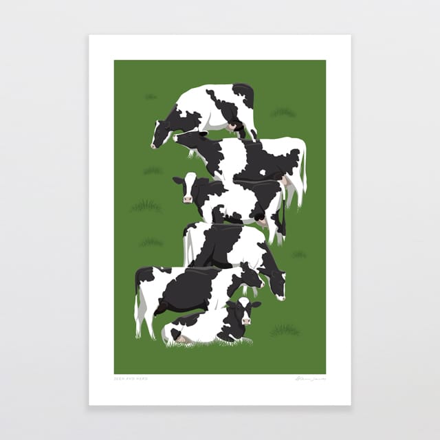 Glenn Jones Art Print - Seen and Herd