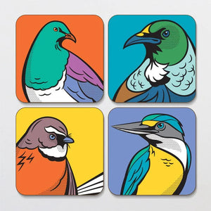 Coaster Set - Glenn Jones Comical Birds