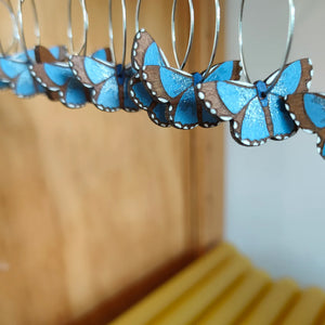 Natty Earrings - Blue Butterfly